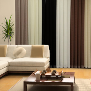 Rèm sáo lá dọc vải ELISE