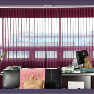 Rèm sáo lá dọc vải KLIMT tự động