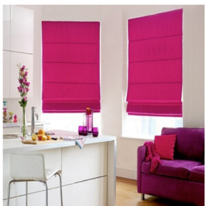 Rèm Roman vải Hồng